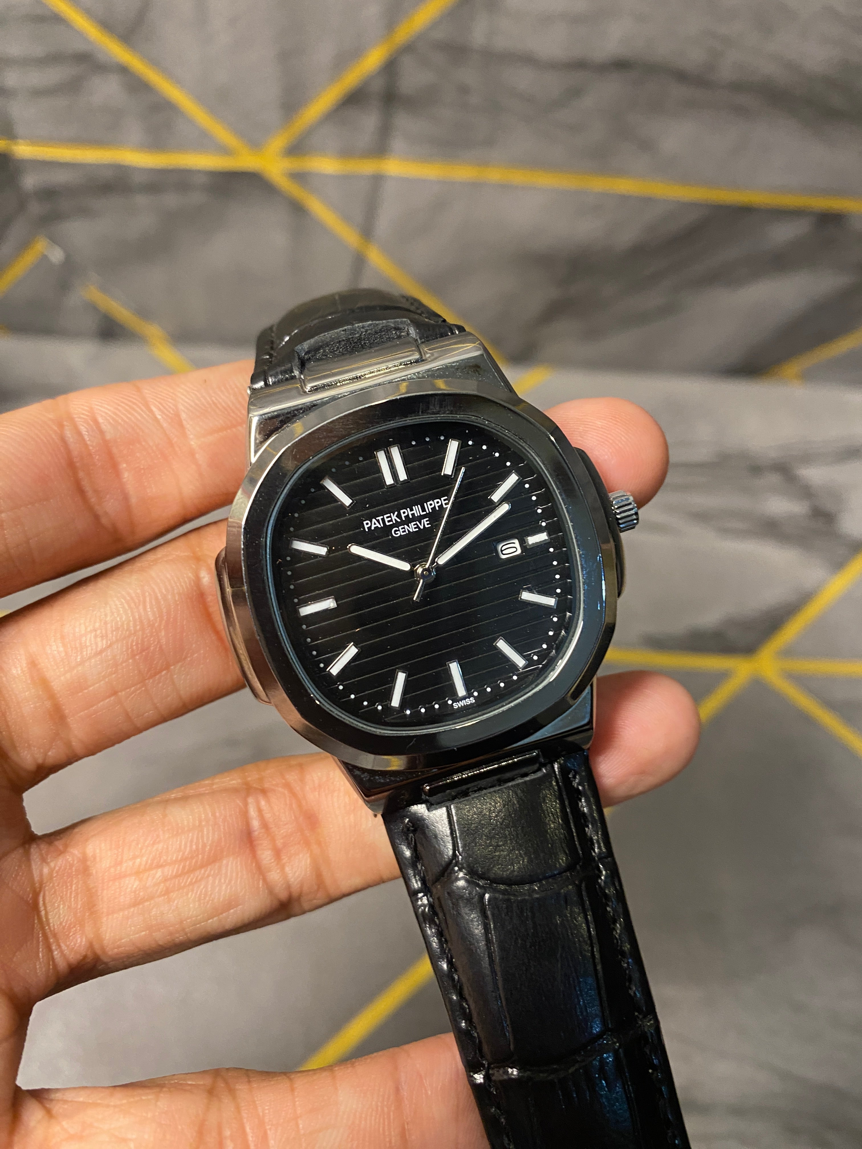 Patek Philippe Strap Watch – All Black