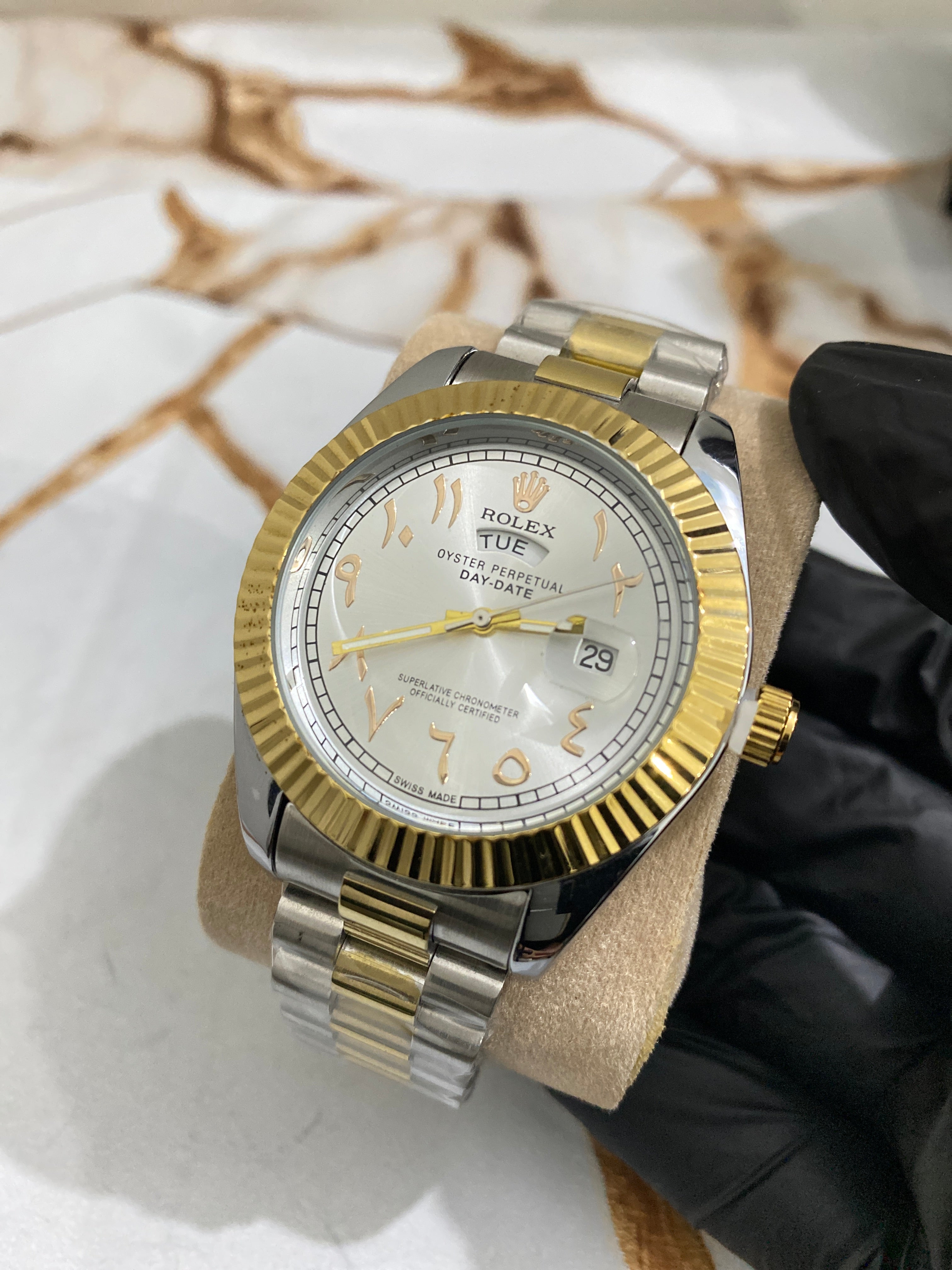 Rolex – Arabic Dial Stainless Steel Men's Watch