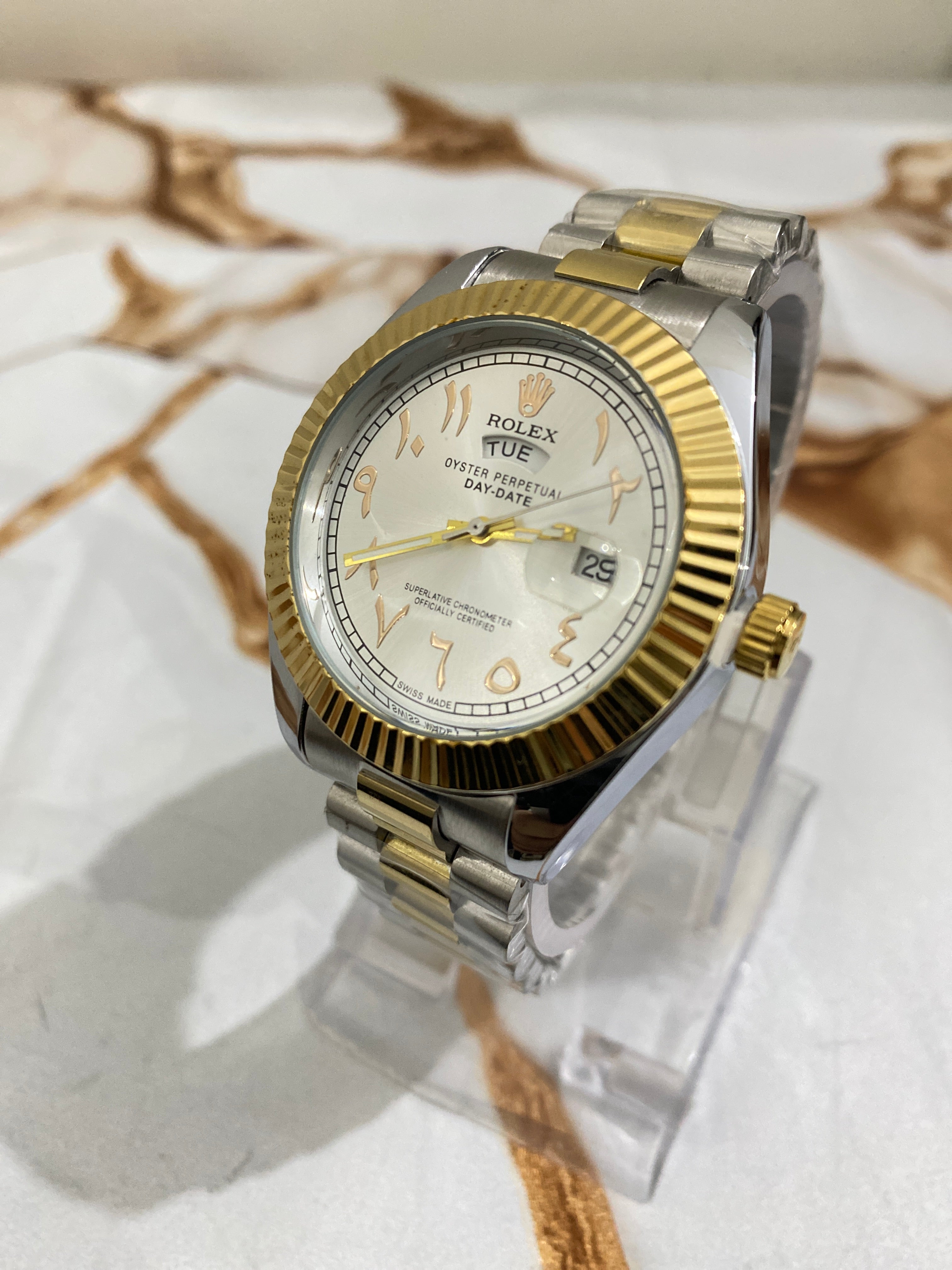 Rolex – Arabic Dial Stainless Steel Men's Watch