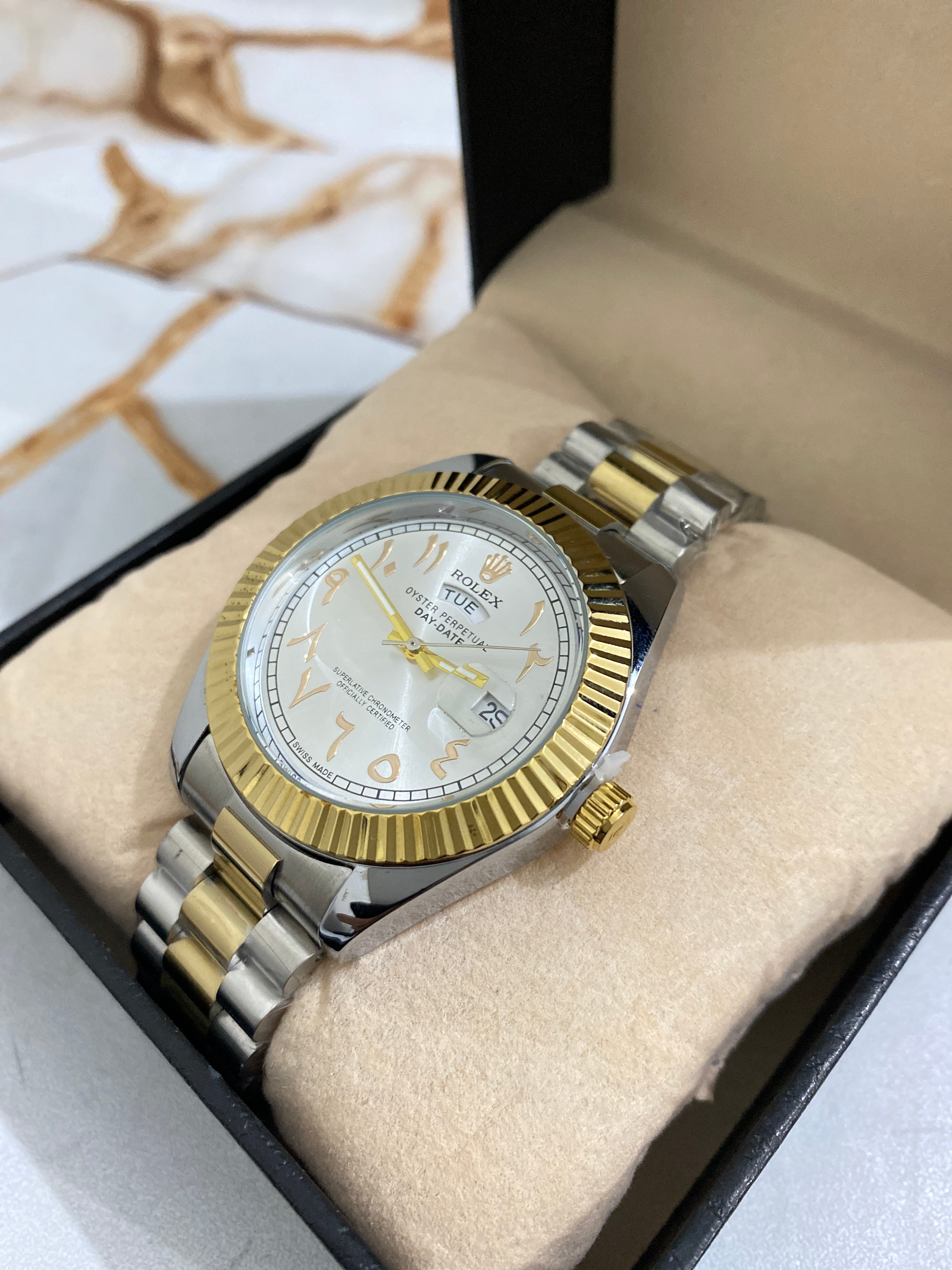 Rolex – Arabic Dial Stainless Steel Men's Watch