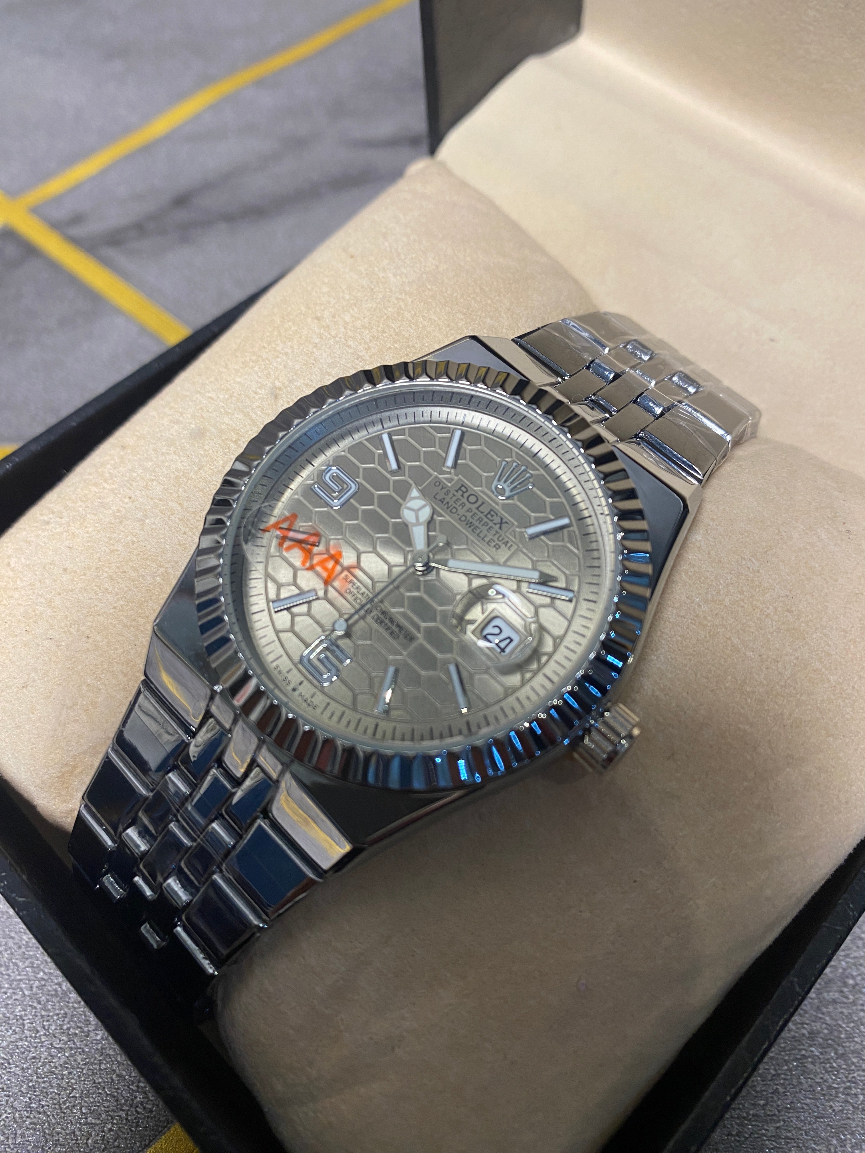 Rolex Watch 2025 Edition - Silver With Grey Dial