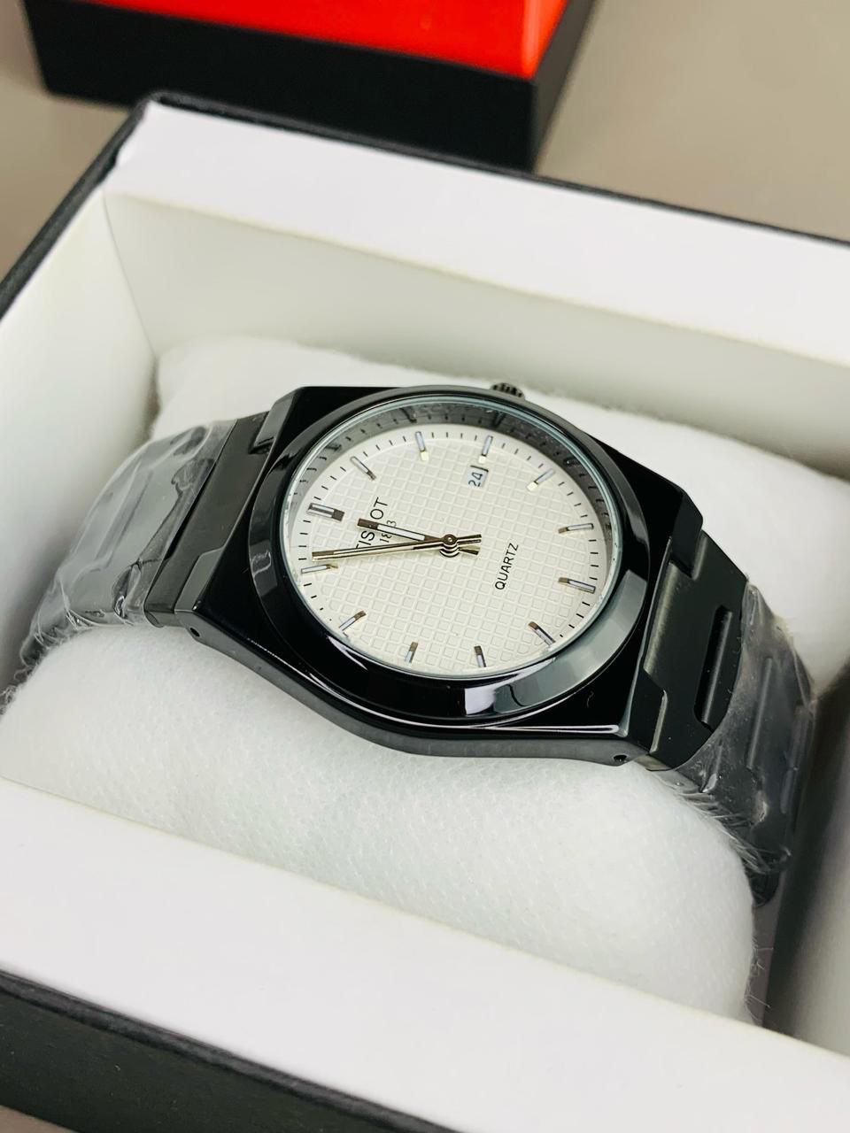 Tissot PRX White Dial Black Chain