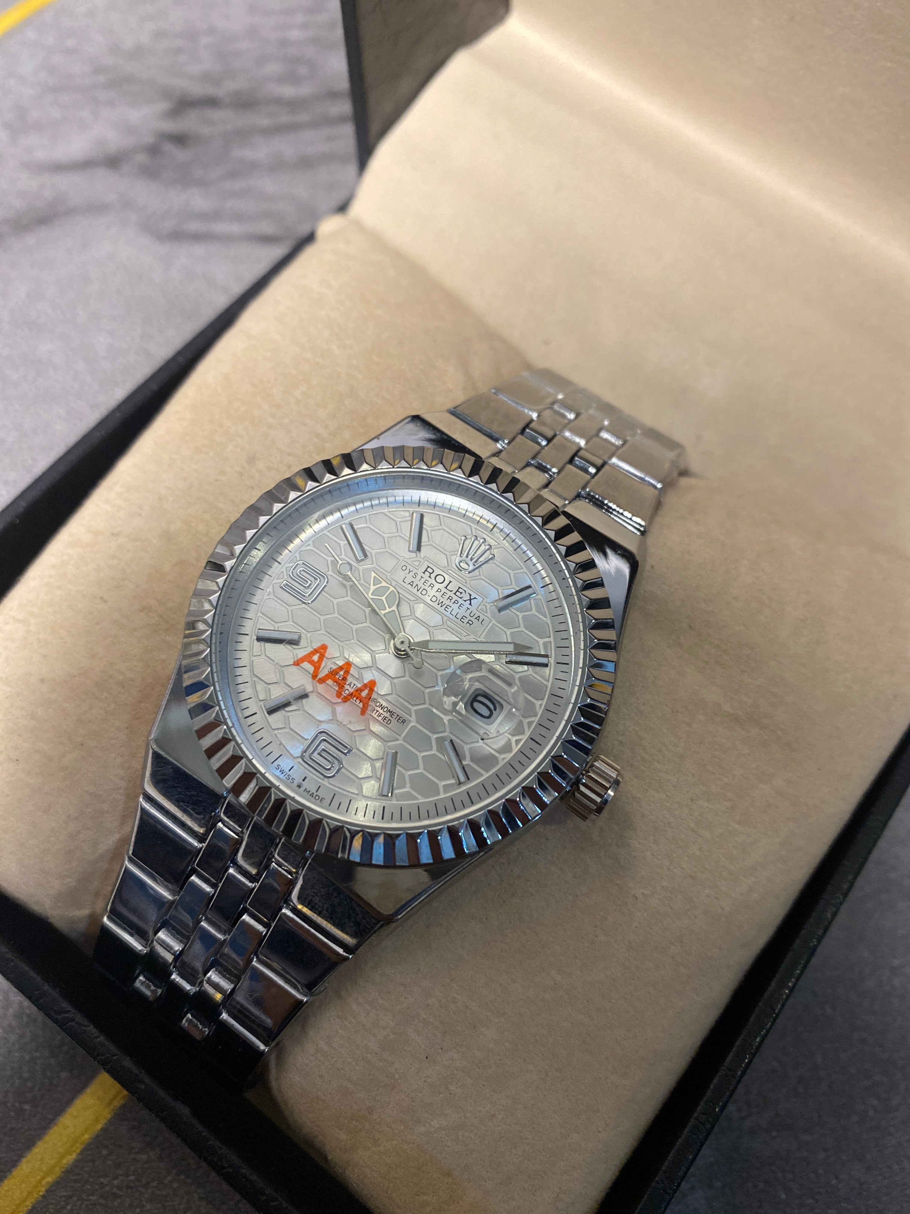 Rolex Watch 2025 Edition - Silver With White Dial