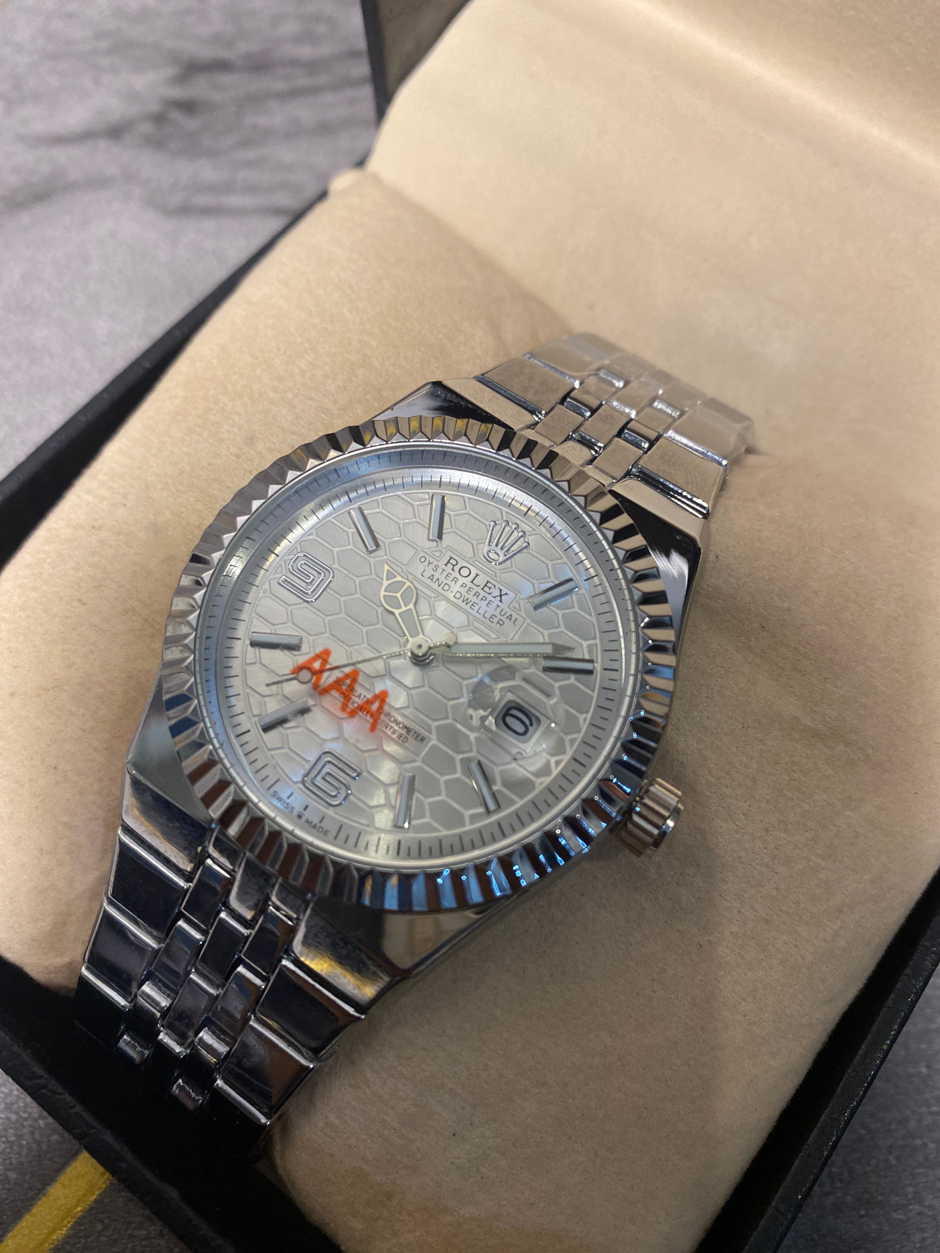 Rolex Watch 2025 Edition - Silver With White Dial