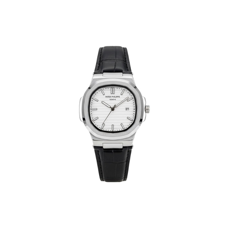 Patek Philippe Strap Watch – Black With White Dial