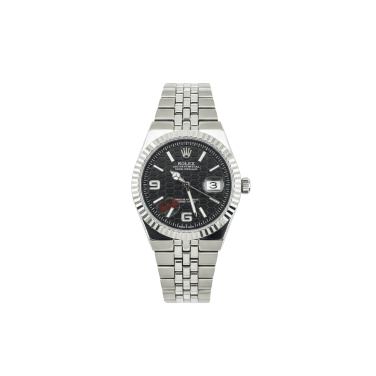 Rolex Watch 2025 Edition - Silver With Black Dial