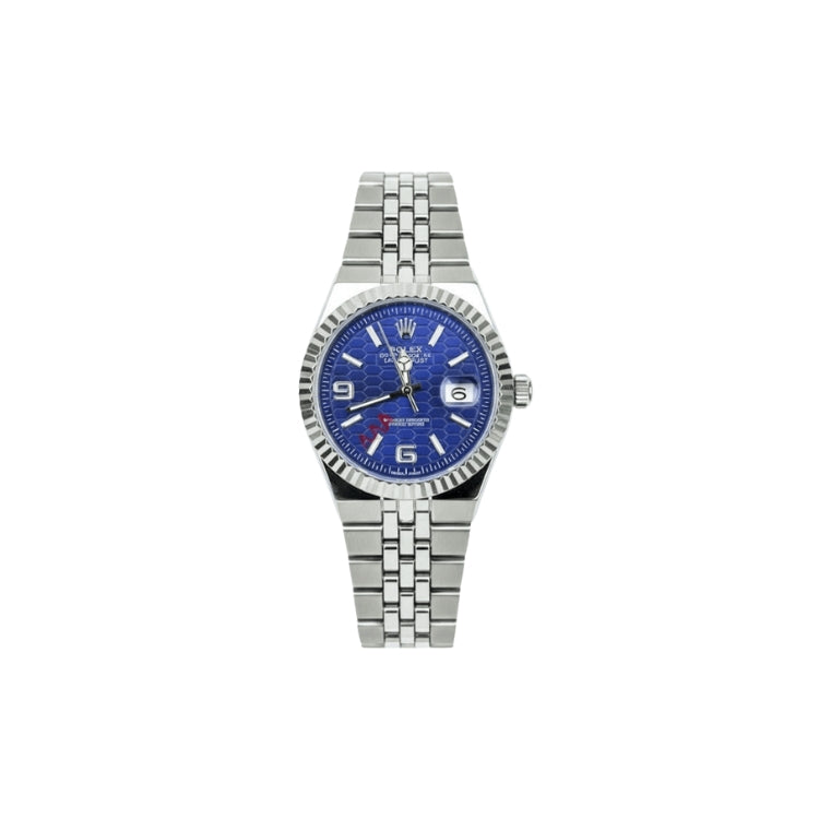 Rolex Watch 2025 Edition - Silver With Blue  Dial