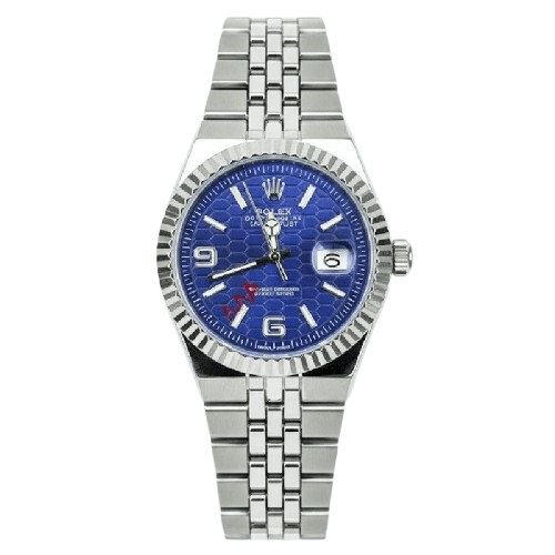 Rolex Watch 2025 Edition - Silver With Blue  Dial
