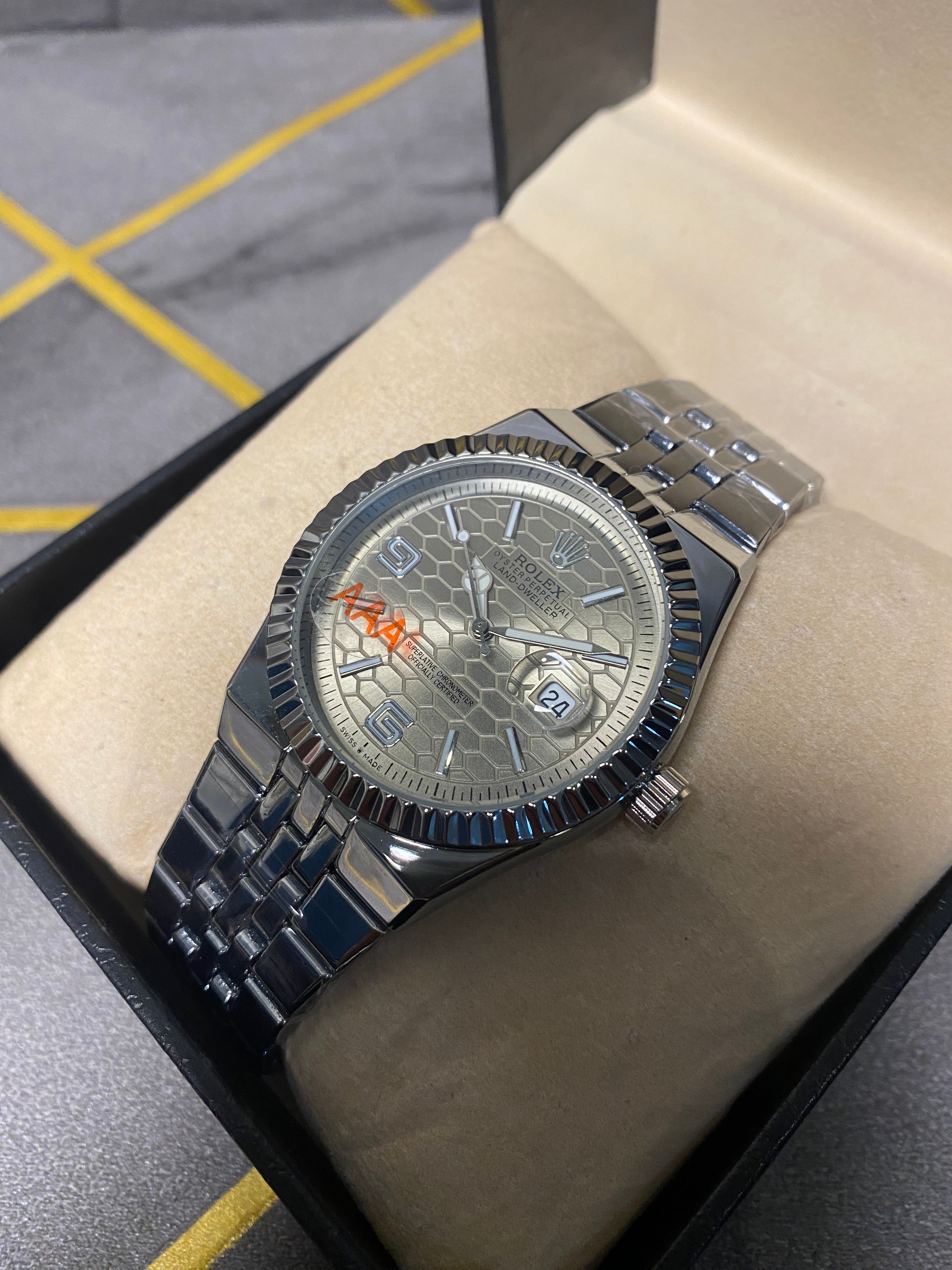 Rolex Watch 2025 Edition - Silver With Grey Dial