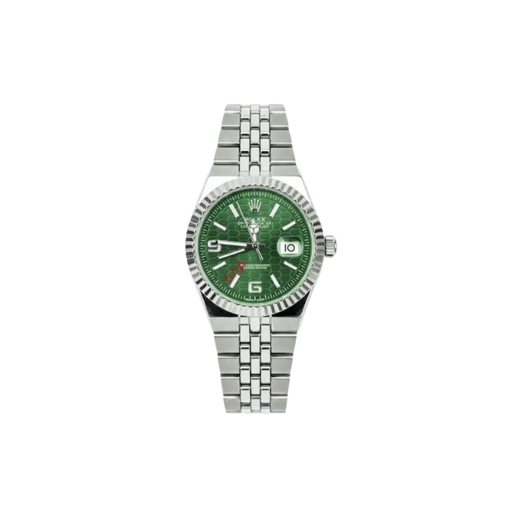 Rolex Watch 2025 Edition - Silver With Green Dial