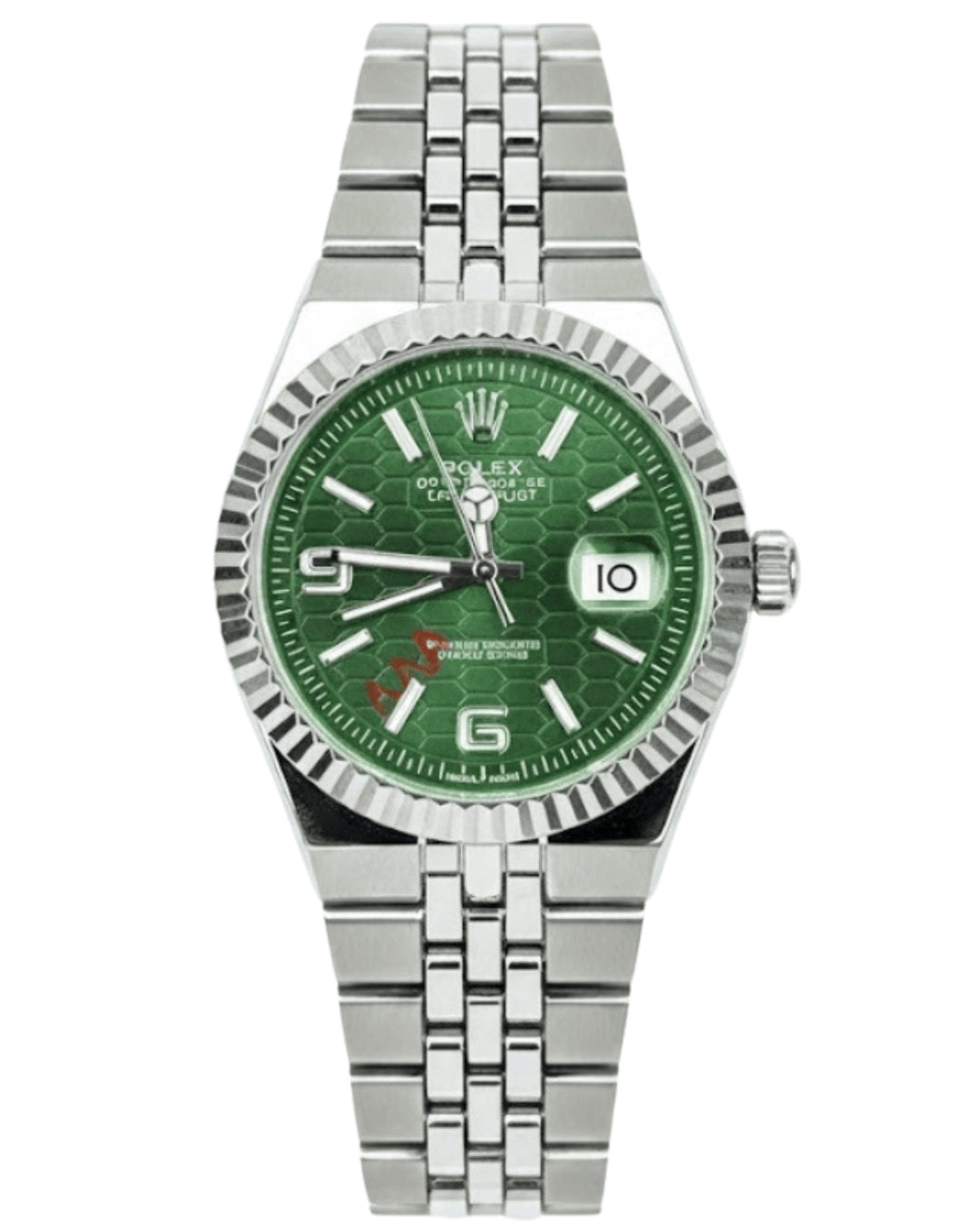 Rolex Watch 2025 Edition - Silver With Green Dial