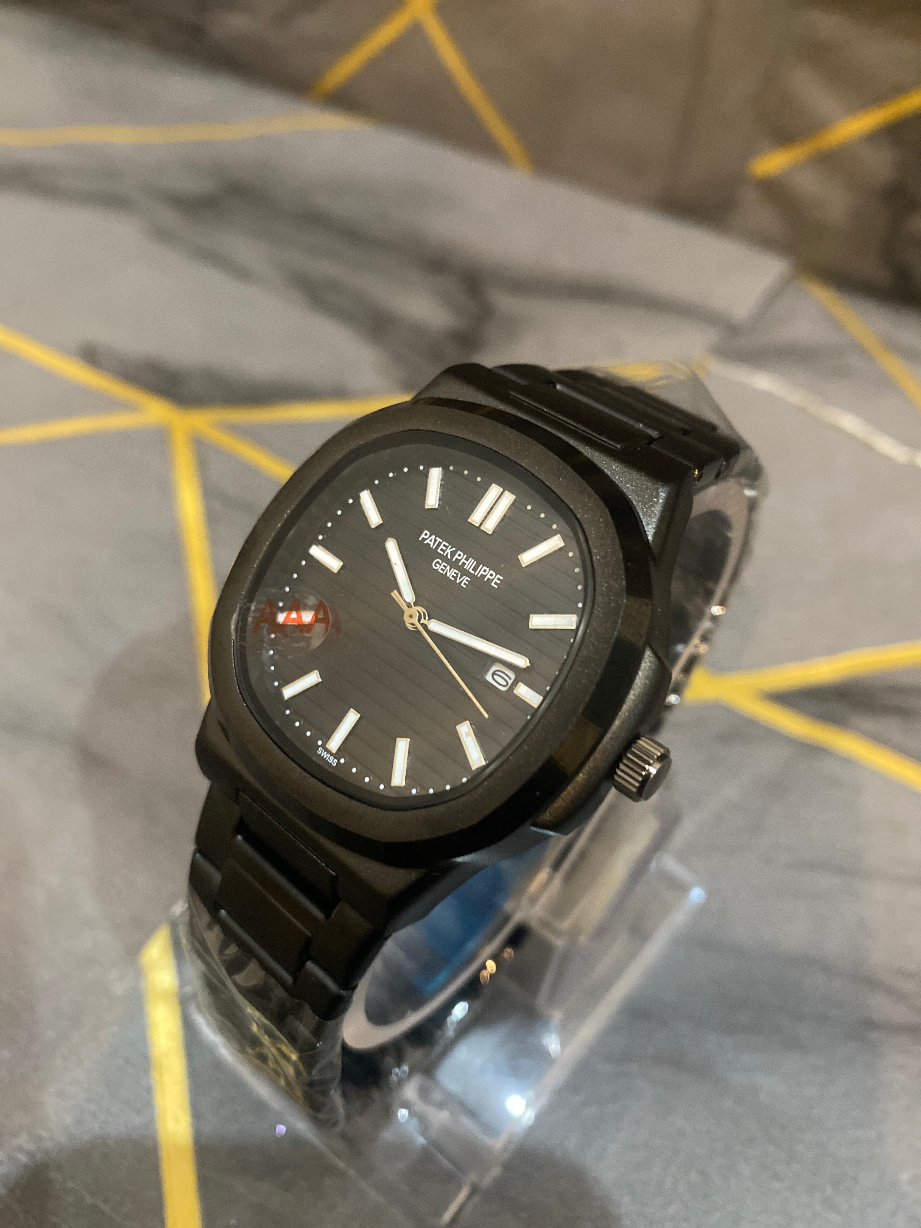 Patek Philippe Luxury Watch - Classic Black Dial - All Black