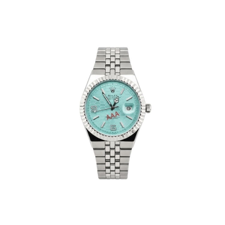 Rolex Watch 2025 Edition - Silver With Tiffany  Dial